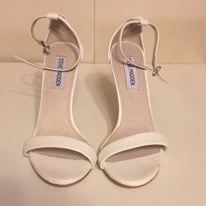 White Steve Madden Sandals